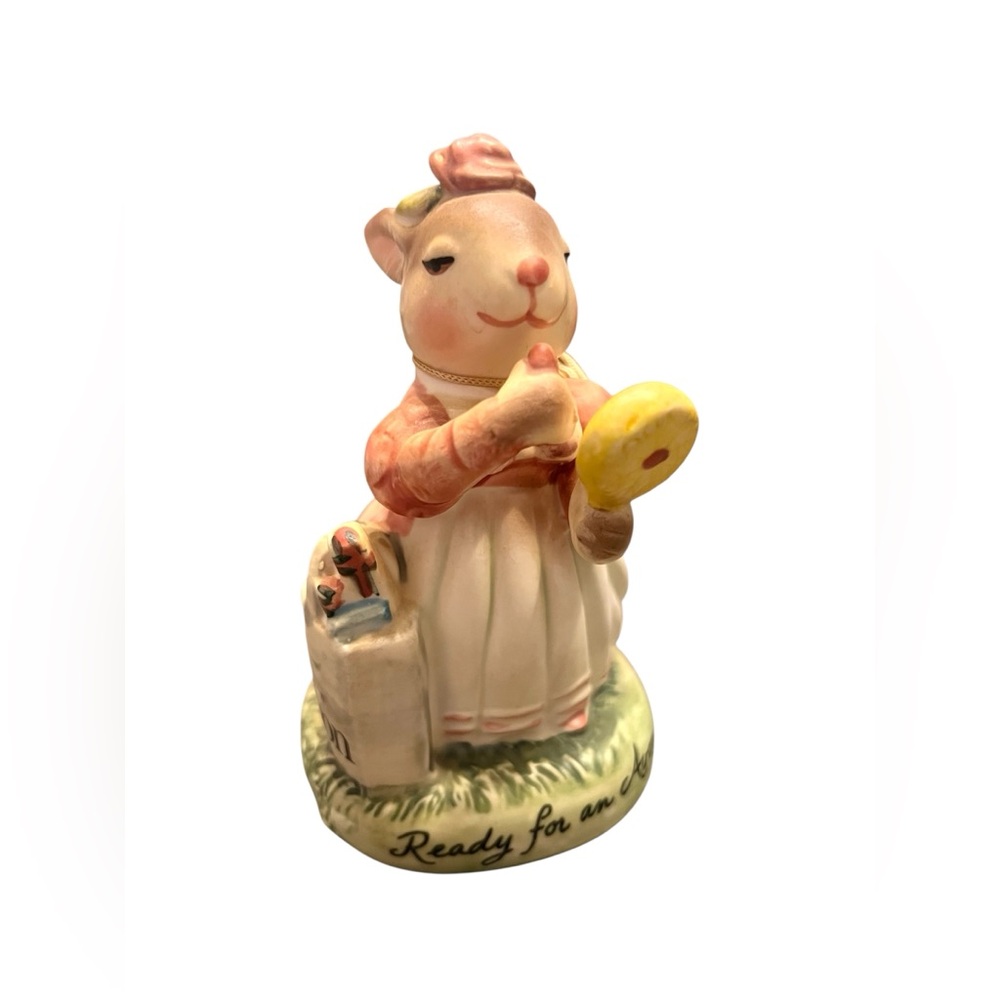 Avon x Precious Moments “Ready for an Avon Day” Vintage Bunny Figurine